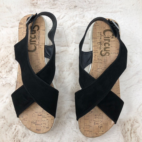 Circus Sam Edelman Ozzie Black Sandals Women's 9.5 - Picture 3 of 8